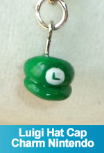 Luigi Green Hat/Cap Charms