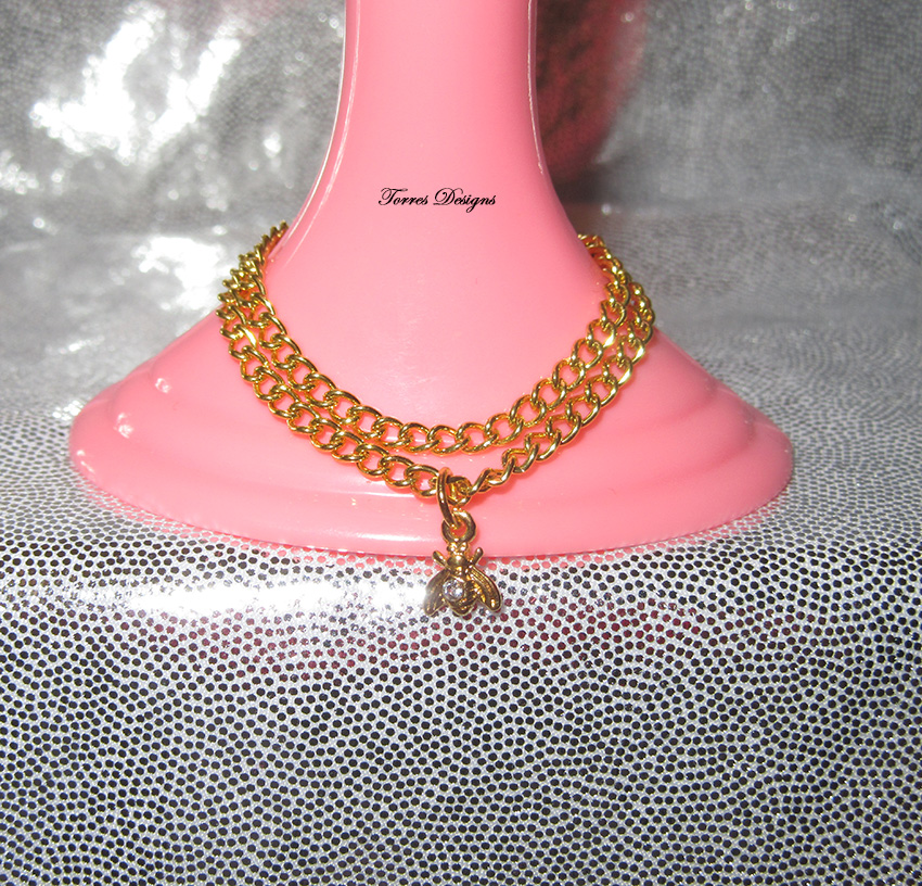 Eiffel Tower Necklace Custom made Doll Jewelry
