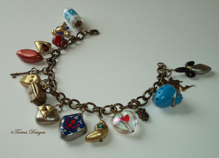 Ocarina of Time and Majora’s Mask Charm Bracelet in Antique Gold tone – Legend of Zelda